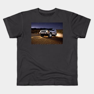 Jeep Commander in the desert Kids T-Shirt